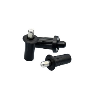 Support pivotant télescopique en plastique Disiwei, axe central noir, connecteur de meuble, fixation à ressort pour panneau de porte d'armoire - Product Image 4