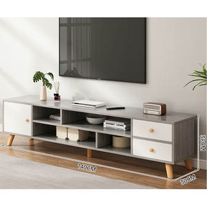 Meuble TV moderne en bois pour petit appartement, idéal pour les maisons en <span class=keywords><strong>location</strong></span>, les salons, l'usage domestique et les hôtels. - Product Image 3