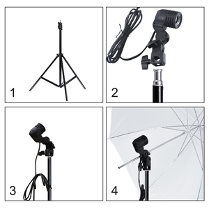 Kit de iluminación de fotografía de fondo Softbox de estudio fotográfico profesional - Product Image 5