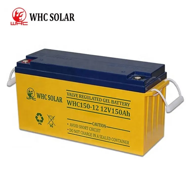 Batería SOLAR de ciclo profundo, WHC150-12 WHC, 12V, 150AH, de mayor capacidad, recargable