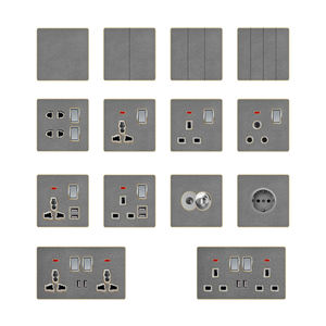 W5 type 86 146 nouveau design de commutateur <span class=keywords><strong>moes</strong></span> à motif en cuir prise de commutateur mural de haute qualité - Product Image 5