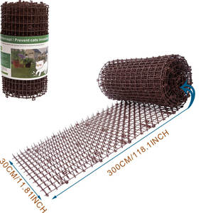 Tapete Anti-Gatos para Jardín, Tira Flexible con Púas para Mantener Alejados a los Gatos de los Macizos de Flores y Vegetales, Fácil de Cortar e Instalar - Product Image 3