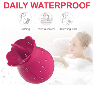 Hot Selling Rose Sex Adult Producten Tong Likken Vibrator Tepel Sucker Oral Masturbator Rose Sex Vibrator Seksspeeltjes Voor Vrouwen - Product Image 3