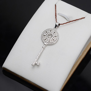 Colgante de Plata S925, Moderno, con 6-8 Perlas, Accesorios de Joyería DIY para Mujer, Bandeja Vacía y Semi-Terminada 620 - Product Image 3