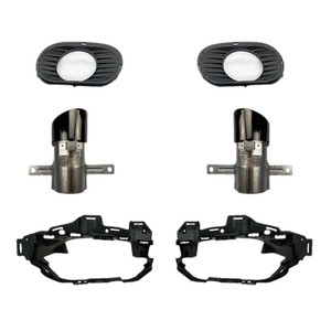 Embout d'échappement double en acier inoxydable noir et argent pour Mercedes-Benz GLB X247 GLB220 250 GLB35 AMG - Pièce modifiée - Product Image 3