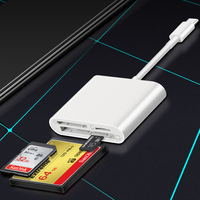OTG 3 en 1multi CF lector de tarjetas escritor compatible tipo C USB hub TF lector de tarjetas SD para teléfono PC Tablet