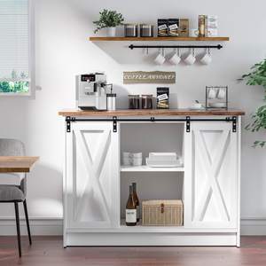 Buffet de cuisine nordique moderne Armoires de rangement Café <span class=keywords><strong>Bar</strong></span> en bois Credenza Buffet Finition laquée Garde-manger Rangement - Product Image 2
