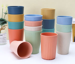 10oz Buğday Sapı Bardak, Doğal Buğdaydan Yapılmış Ekolojik Yeniden Kullanılabilir İçecek Kabı - Product Image 5