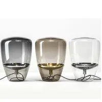 Lámpara de mesa decorativa para el hogar, luz de escritorio de lectura de estilo nórdico europeo y americano Simple, de cristal transparente