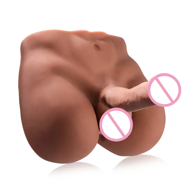Real Big Ass Half Body Realistic Dildo Dolls Female Masturbation Vaginal Orgasm Sex Toys For Woman Gay Anal Massage