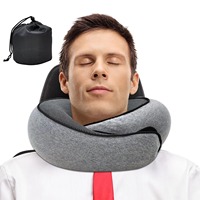 Produits de dropshipping 2025, oreiller de voyage portable et confortable, oreiller de cou en mousse à mémoire de forme en forme de U, oreiller escargot