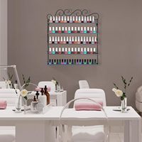 Étagère murale en métal classique à 5 niveaux, gain de place, organisateur polyvalent pour vernis à ongles, huiles essentielles, maison