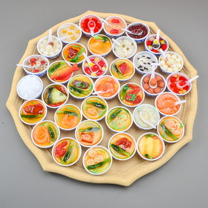 Cartoon Cute Funny Simulation Food 4cm Bowl Charms Doll House Decorations Diy Accessories Junk Phone Case Ornament - Product Image 4