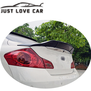 Justlovecar R Phong Cách Spoiler Cho 2007 2010 2014 Infiniti G25 G35 <span class=keywords><strong>G37</strong></span> Q40 4DR Sedan ABS Xe Phía Sau Thân Nắp Mái Spoiler Cánh - Product Image 1