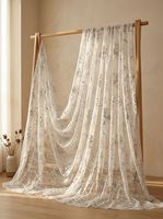 Tissu en maille tricotée respirante avec broderie florale perlée et sequins, tissu en dentelle et tulle coloré pour robe de mariée ou de soirée