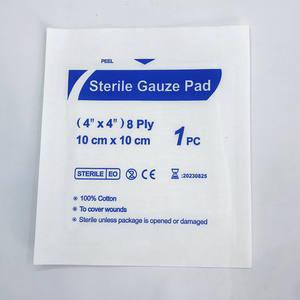 ผ้าก๊อซปลอดเชื้อ 7.5 ซม. x 7.5 ซม. 8 ชั้น ทำจากฝ้าย สำหรับปิดแผล ผ่านการฆ่าเชื้อด้วย EO ได้รับการรับรองมาตรฐาน CE - Product Image 5