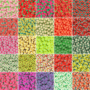 <b>Polymer</b> Clay Fruit Series Loose Beads DIY Jewelry Making Material Kit Bracelet Necklace Accessories Scattered Beads - Product Image 2