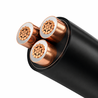 Câble d'alimentation YJV 0,6/1 kV 3 conducteurs, âme en cuivre, isolation XLPE, gaine PVC, 1~400 mm² pour câblage industriel et bâtiment