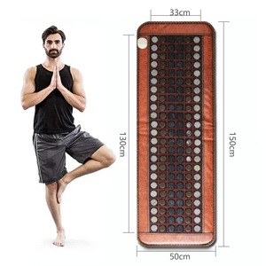<span class=keywords><strong>Matelas</strong></span> <span class=keywords><strong>chauffant</strong></span> électrique en pierre de germanium et jade naturel 150*50CM, multifonctionnel, pour lit, canapé et yoga, avec tourmaline - Product Image 4