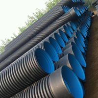 Tuyau flexible en PEHD ondulé pour conduite électrique, gaine de câble souterraine, canalisation d'évacuation des eaux usées