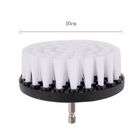Brosse pour perceuse souple de 4 pouces Brosse électrique pour perceuse à disque Polisseuse Salle de bain Outils de nettoyage électrique pour tapis Verre Pneus de voiture
