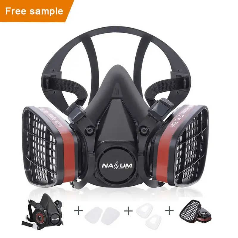 Free Shipping NASUM M301 Paint Cover Half Dust Face Cover Gas Mask Respirator for Painting and Welding