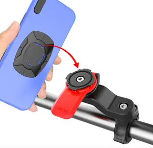 Universel 4 - 7.2 pouces ABS magnétique coque de téléphone Twist Lock moto vélo support de téléphone vélo support de téléphone