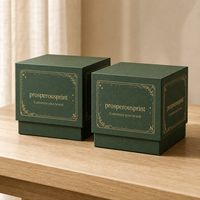 Boîtes rigides en papier personnalisées de luxe avec couvercle supérieur et base pour bougies en pot et huiles essentielles