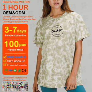 เสื้อยืดโอเวอร์ไซส์สไตล์ไท-ได สำหรับผู้หญิง ทรงปกติ ผ้าหนา 280 กรัม คุณภาพพรีเมียม สำหรับฤดูร้อน - Product Image 1