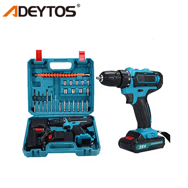 Portable 36V Cordless Power Drill Tool Kit Variable Speed Electric Drill Cordless battery Screwdriver