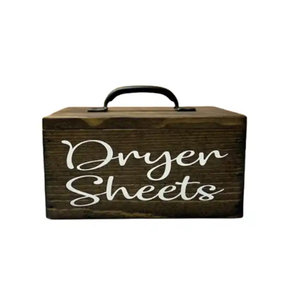 Boîte rustique en bois pour feuilles de <span class=keywords><strong>lessive</strong></span> et <span class=keywords><strong>adoucissant</strong></span> – Organisateur essentiel pour buanderie - Product Image 2