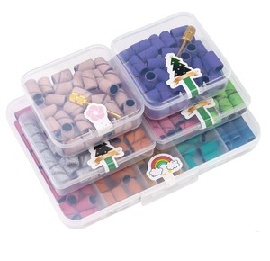 Brosse de ponçage pour polissage des ongles, embout de meulage, brosse à roulement multicolore en boîte, accessoires pour machine de manucure électrique - Product Image 1