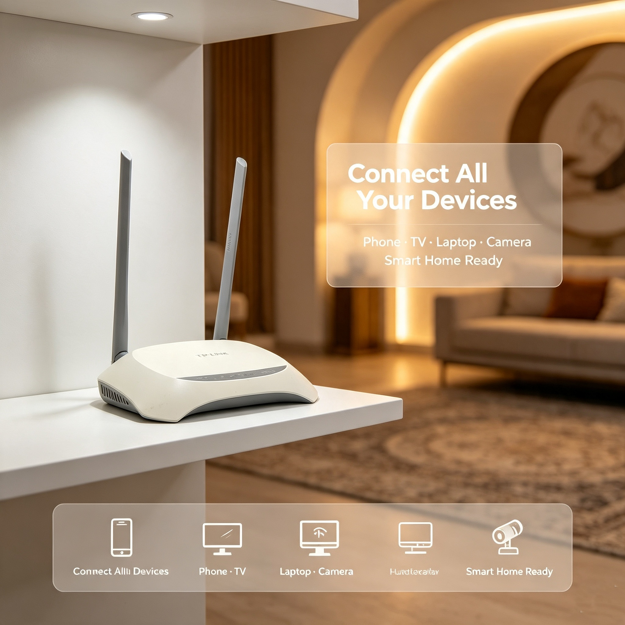 TP-Link TL-WR842N 300Mbps Wireless N 2.4GHz High Speed Long Range WiFi Router with 4 RJ45 LAN Ports Easy Setup Residential · image 6