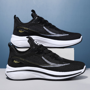 Chaussures décontractées à lacets pour hommes, printemps et automne, avec doublure en mesh et semelle extérieure en PVC - Chaussures de marche tendance - Product Image 3