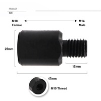 Adaptateur de connexion pour meuleuse d'angle SHDIATOOL M14 vers 5/8"-11 ou 5/8"-11 vers M14 ou M14 vers M10, pour forets diamantés