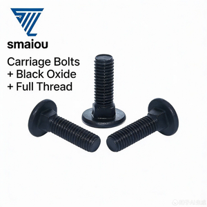 สกรูหัวกลมคอเหลี่ยมสำหรับรถม้า รุ่นยาวพิเศษ สีดำออกไซด์ - Product Image 2