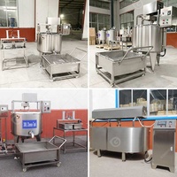 Chaîne de production complète pour la fabrication de lait, fromage feta et beurre, avec cuve de 500 litres et machine de formage automatique