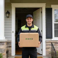 Boîte d'expédition en carton ondulé pour l'emballage logistique, solide, durable, taille personnalisée, vente en gros d'usine