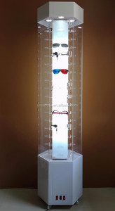 Exhibidor Giratorio Acrílico Hexagonal <span class=keywords><strong>de</strong></span> 3 Niveles con Luz LED <span class=keywords><strong>de</strong></span> Estilo Poligonal Ecológico Personalizado para Relojes en Tiendas Minoristas y Supermercados - Product Image 6
