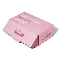 Boîte cadeau cosmétique en carton ondulé écologique personnalisée, doublure en éponge de haute qualité, gaufrage, faible MOQ, emballage en papier