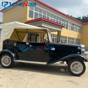 Zhenda Classic Vintage Electric Sightseeing Bus Car Body Shell Retro Full Size Cars for Sale Price Electrifying Whole Henan - Product Image 2