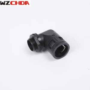 Nylon right angle cable glands linh hoạt nhựa khuỷu tay ống phù hợp PG chủ đề sóng ống dẫn kết nối cho sóng Ống - Product Image 2