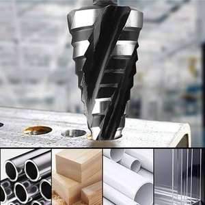 ชุดดอกสว่านเจาะกลางแบบหกเหลี่ยม 5 ชิ้น ขนาด 1/8-1-3/8 นิ้ว ทำจากเหล็กไฮสปีด (HSS) ความยาวใช้งาน 35 มม. - Product Image 5