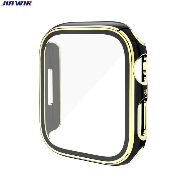 PC Two-color Design Watch Protective Case 41/45mm for Apple Watch Series 7 Screen Protective Case