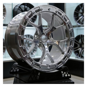 17X10 18X11 ET25 Beadlock Forged Wheel Deep Concave Wheels 5X112 5X120 Drag Rear Pair for M2 M3 M4 G80 G82 - Product Image 1