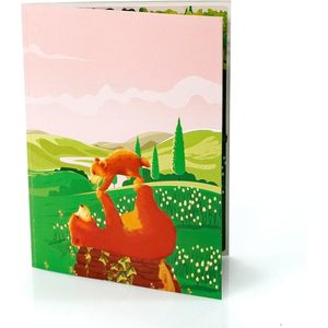 Carte de vœux d'anniversaire pop-up en papier 3D avec impression numérique et vernissage mat 4 couleurs pour l'occasion des anniversaires - Product Image 4