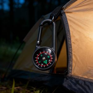 Orologio con Bussola e Moschettone per Navigazione da Polso e Pratica Ricerca di Direzione in Movimento - Product Image 1