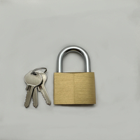 Cadenas en laiton diamanté de 50 mm avec clé, fabrication OEM et ODM, bon marché et de bonne qualité