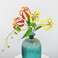 Bunga Lily Sutra Buatan 76CM, Bingkai Cerah dan Indah, untuk Dekorasi Pernikahan, Pesta Dalam Ruangan, Hiasan Meja, Latar Belakang, dan Hotel