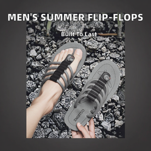 Sandalias de Plataforma para Hombre, Verano, Forro de Malla, Suela de Goma, Suaves, Transpirables, Antideslizantes, Casuales, para Playa y Exteriores - Product Image 2